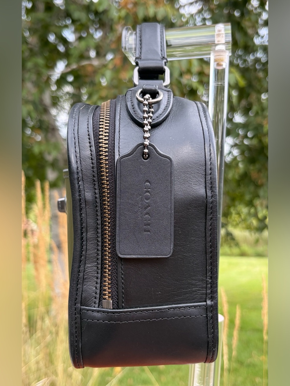 Coach Archive Retro Lunch Pail Black Leather Top handle Crossbody F11785 - Picture 11 of 17